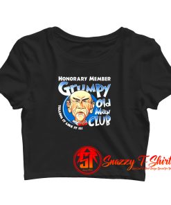Honorary Member Grumpy Old Man Club Walter The Puppet Crop Top Shirt