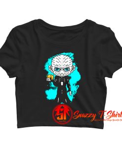 Horror Boy Cartoon Funny Crop Top Shirt