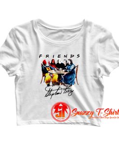 Horror F.R.I.E.N.D.S Stephen King Signature Crop Top Shirt