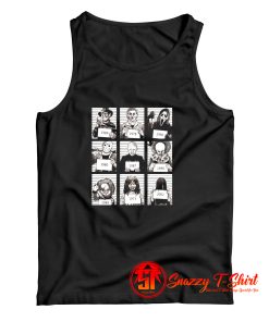 Horror Movies Killers Mugshot Year Of Appearance Tank Top
