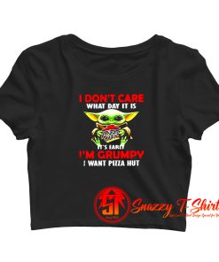 I Dont Care What Day Crop Top Shirt