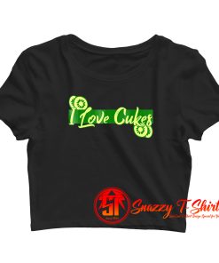 I Love Cukes Crop Top Shirt