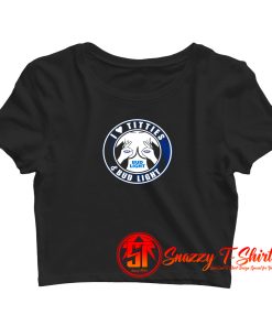 I Love Titties And Bud Light Funny Crop Top Shirt