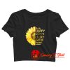 Im A Happy Go Lucky Sunflower Summer Crop Top Shirt