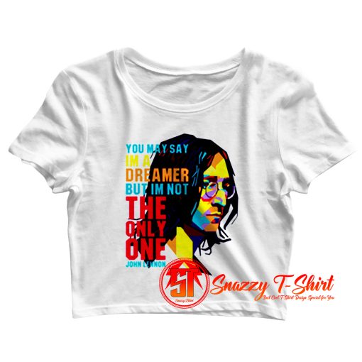 Imagine Tribute Lennon Crop Top Shirt