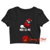 Impostor Among Us FunnyChristmas Gaming Crop Top Shirt