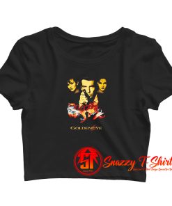In The Picture 1995 Golden Eye 007 Vintage Movie Crop Top Shirt