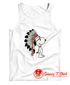 Indian Funny Snoopy Dog Cute Peanuts Tank Top