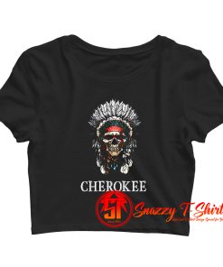 Indian Skull Crop Top Shirt