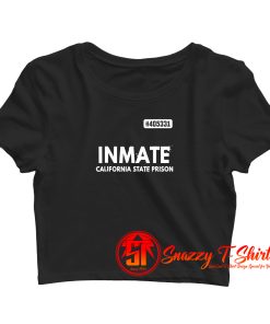 Inmate California State Priso Crop Top Shirt