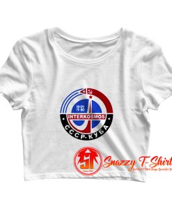 Interkosmos Soviet Space Programme Crop Top Shirt
