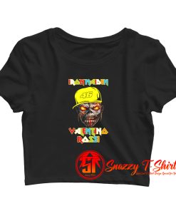 Iron Maiden Valentino Rossi Funny Crop Top Shirt