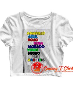 J Balvin Colores Crop Top Shirt