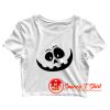 Jack O Lantern Pumpkin Face Crop Top Shirt
