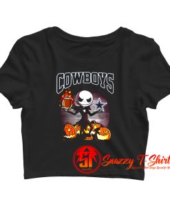 Jack Skellington Dallas Cowboys Funny Crop Top Shirt