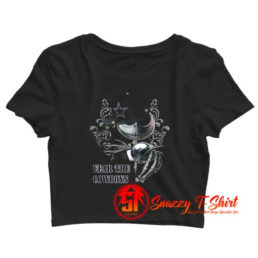Jack Skellington Fear Cowboys Halloween Crop Top Shirt