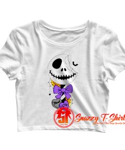 Jack Skellington Lollipop Meant to be Type 1 Large Print Crop Top Shirt