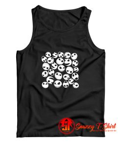 Jack Skellington Pattern Tank Top