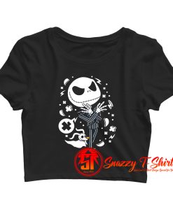 Jack Skellington Pop Art Crop Top Shirt