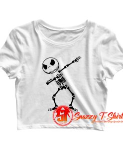 Jack Skellington dabbing Crop Top Shirt