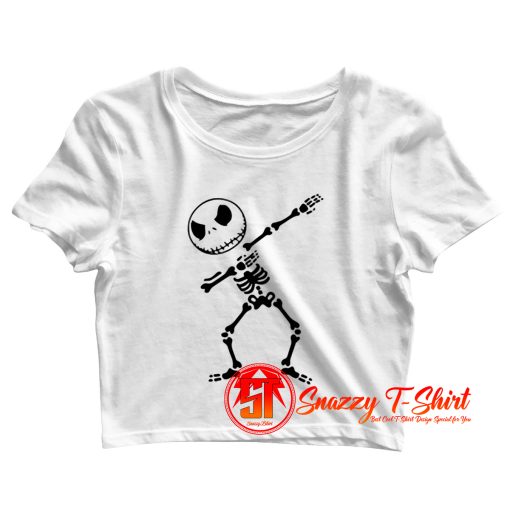 Jack Skellington dabbing Crop Top Shirt