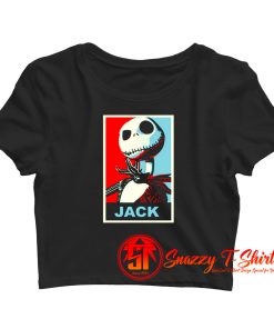 Jack Skellington propaganda Crop Top Shirt