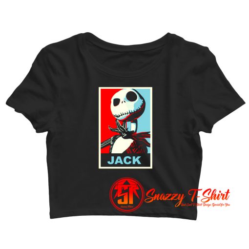 Jack Skellington propaganda Crop Top Shirt