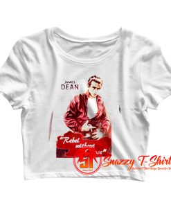 James Dean Rebel Without A Cause Crop Top Shirt