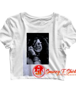 Janis Joplin Photos Crop Top Shirt
