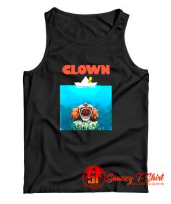Jaws Poster Parody Stephen King Pennywise Clown Tank Top