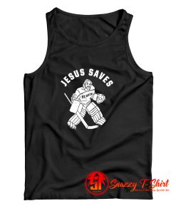 Jesus Saves Hockey Tank Top
