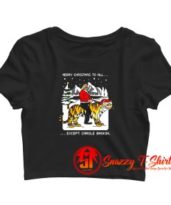 Joe Exotic Tiger King Merry Christmas Crop Top Shirt
