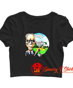 Joe biden pulling the swamp plug 46th Crop Top Shirt