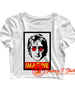 Johh Lennon frame Crop Top Shirt