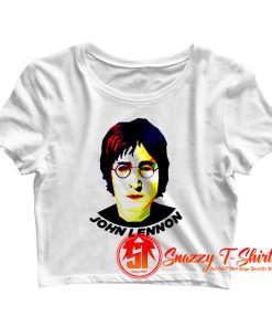 John Lennon Beatles art Crop Top Shirt