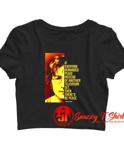 John Lennon Quote Crop Top Shirt