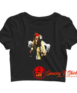 Johnny Depp An illustration by Paul Cemmick Crop Top Shirt