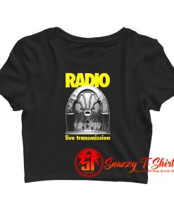 Joy Division Radio Live Transmission Ian Curtis Rock Band Crop Top Shirt
