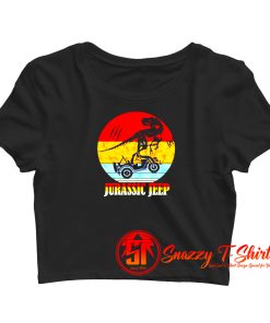 Jurassic Jeep Vintage Halloween Crop Top Shirt
