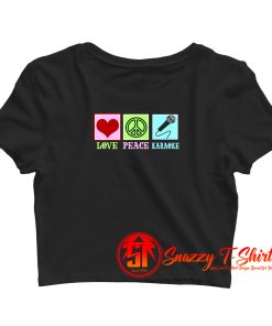 Karaoke Music Singing Crop Top Shirt