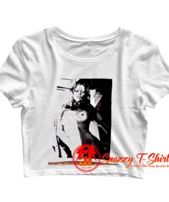 Kate Moss Britpop Rock Punk Pop Crop Top Shirt