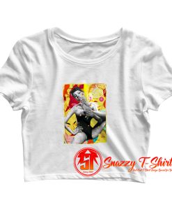 Kate Moss Pop Art Crop Top Shirt