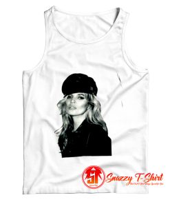 Kate Moss With Hat Tank Top