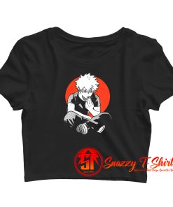 Katsuki Bakugo Eating Fries Crop Top Shirt