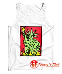Keith Haring STATUE OF LIBERTY Pop Art Tank Top