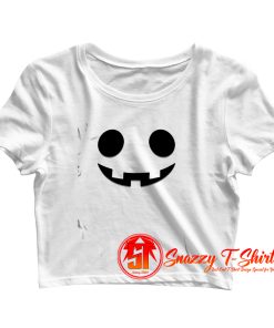 Kids Pumpkin Halloween Crop Top Shirt