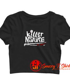 Killer By Nature Friday 13th Jason Voorhes Horror Movie Halloween Crop Top Shirt