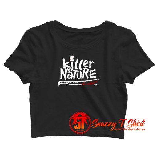 Killer By Nature Friday 13th Jason Voorhes Horror Movie Halloween Crop Top Shirt