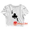 King Of Clubs Card Crop Top Shirt