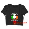 Kiss Me Im Irish And Vaccinated St. Patricks Day Crop Top Shirt